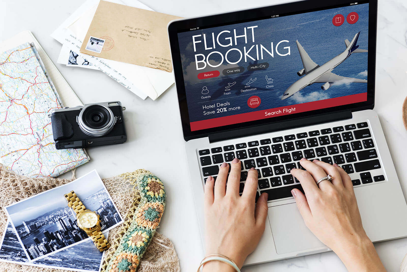 booking airline tickets through travel agent